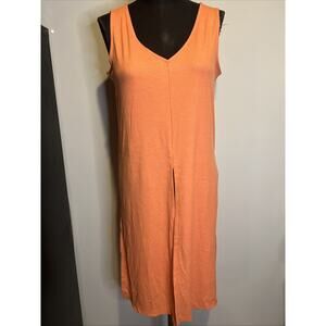 G Giuliana LounGy Ribbed Knit Drama Top Dusty Copper M